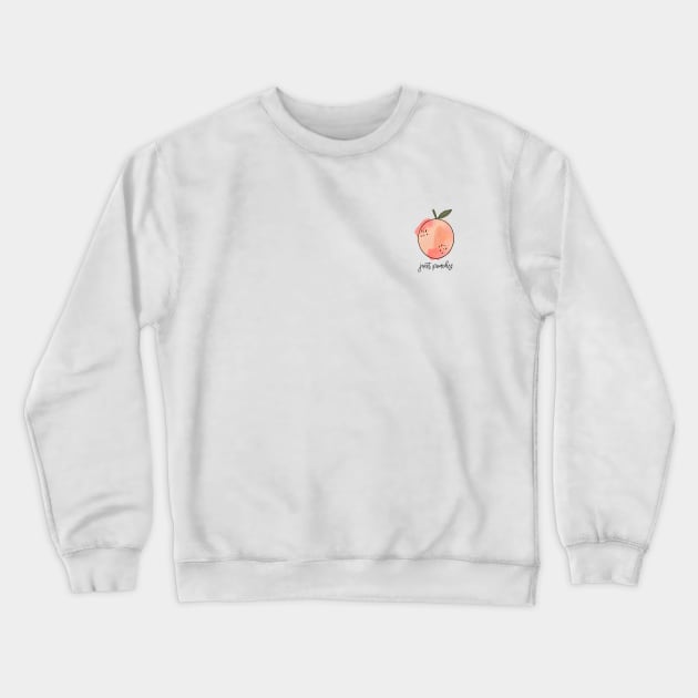 Just peachy! Crewneck Sweatshirt by amyisom17@gmail.com